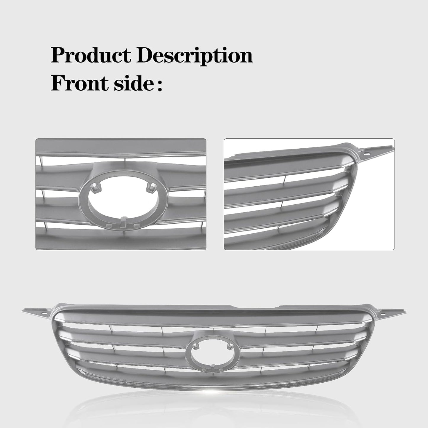 Parrilla frontal gris comp Toyota Corolla 03-04