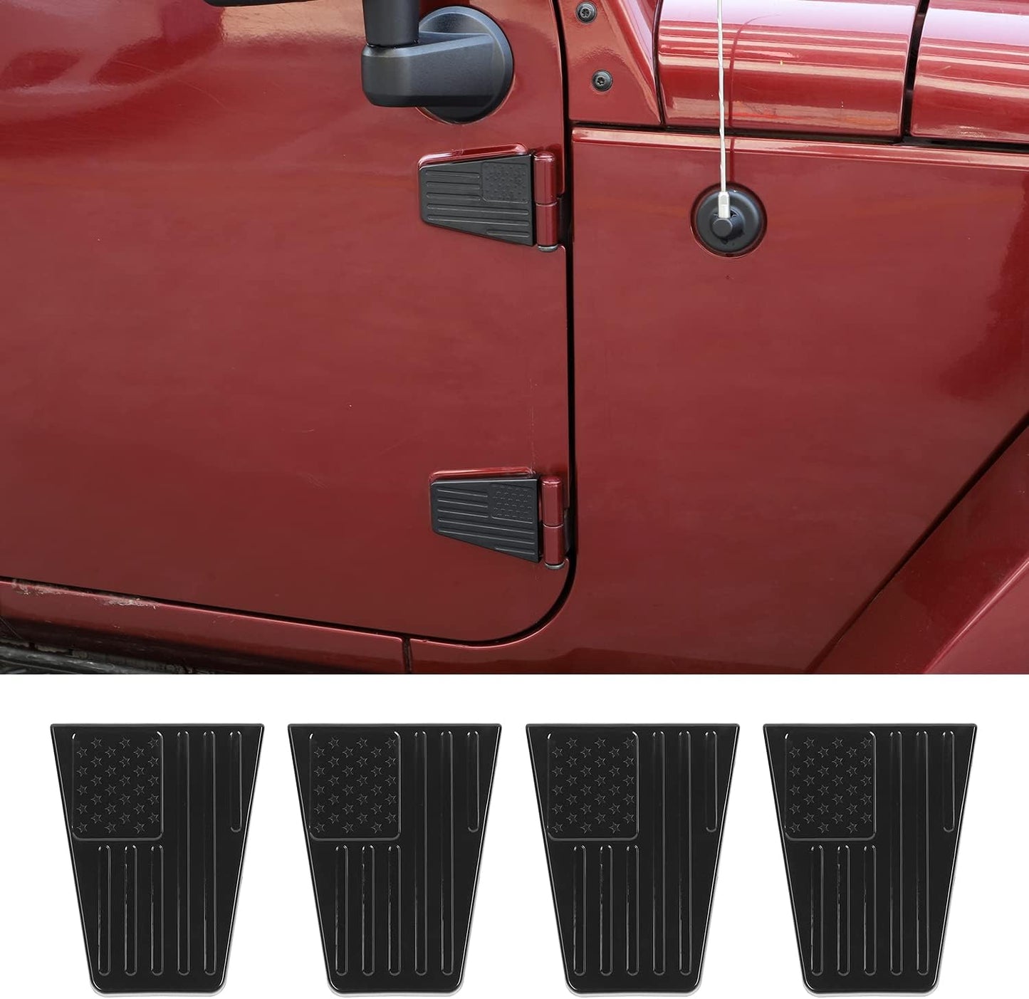 Cubiertas bisagra puerta Jeep Wrangler JK 2 puertas 07-18