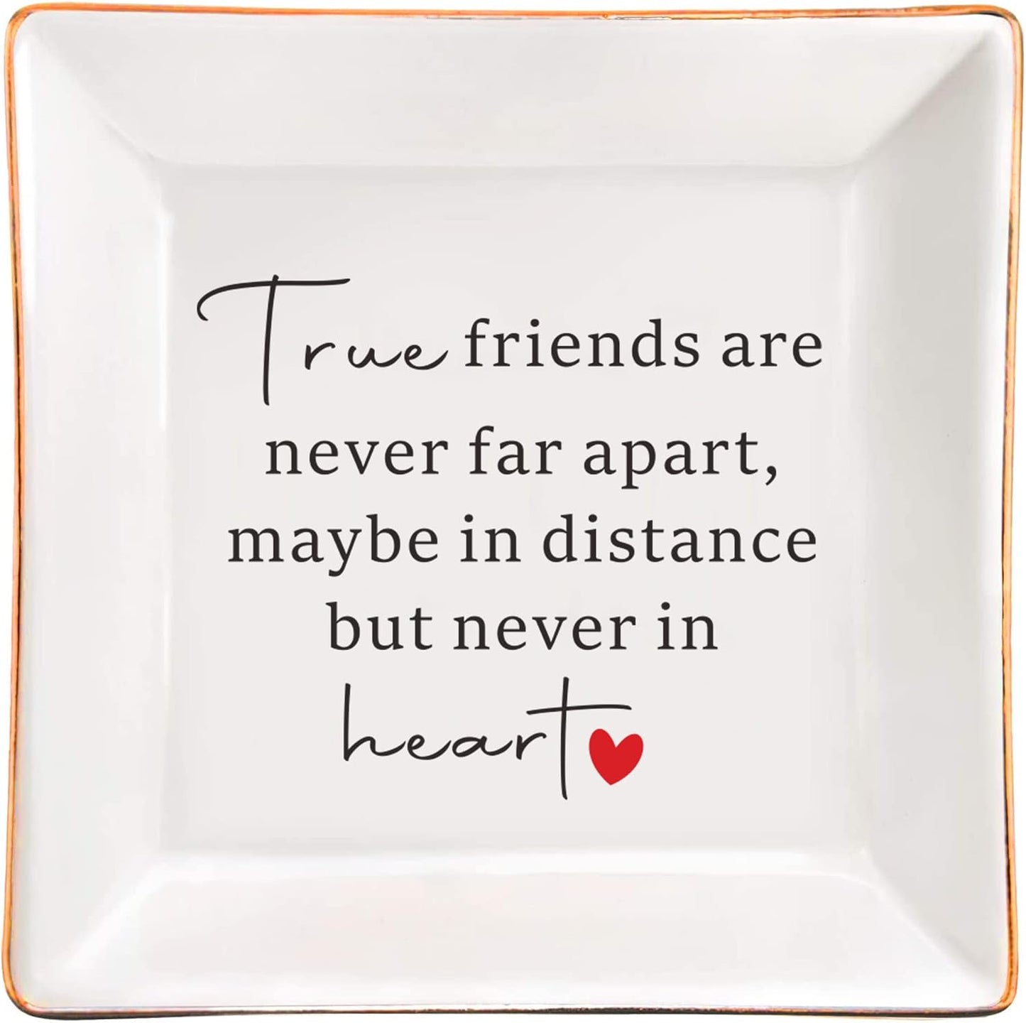 Plato cerámica regalo para ella true friends