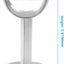 4 Soportes Acero Inox Barra Armario 1.25" Resistente