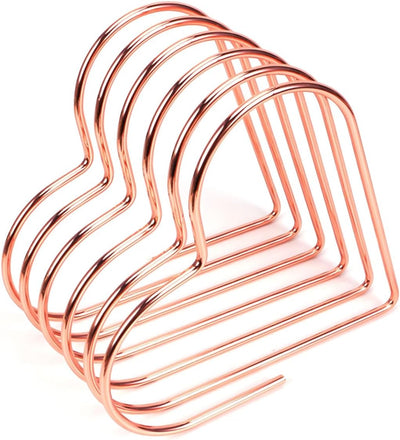 Organiz. archivos forma corazón metal decoración hogar