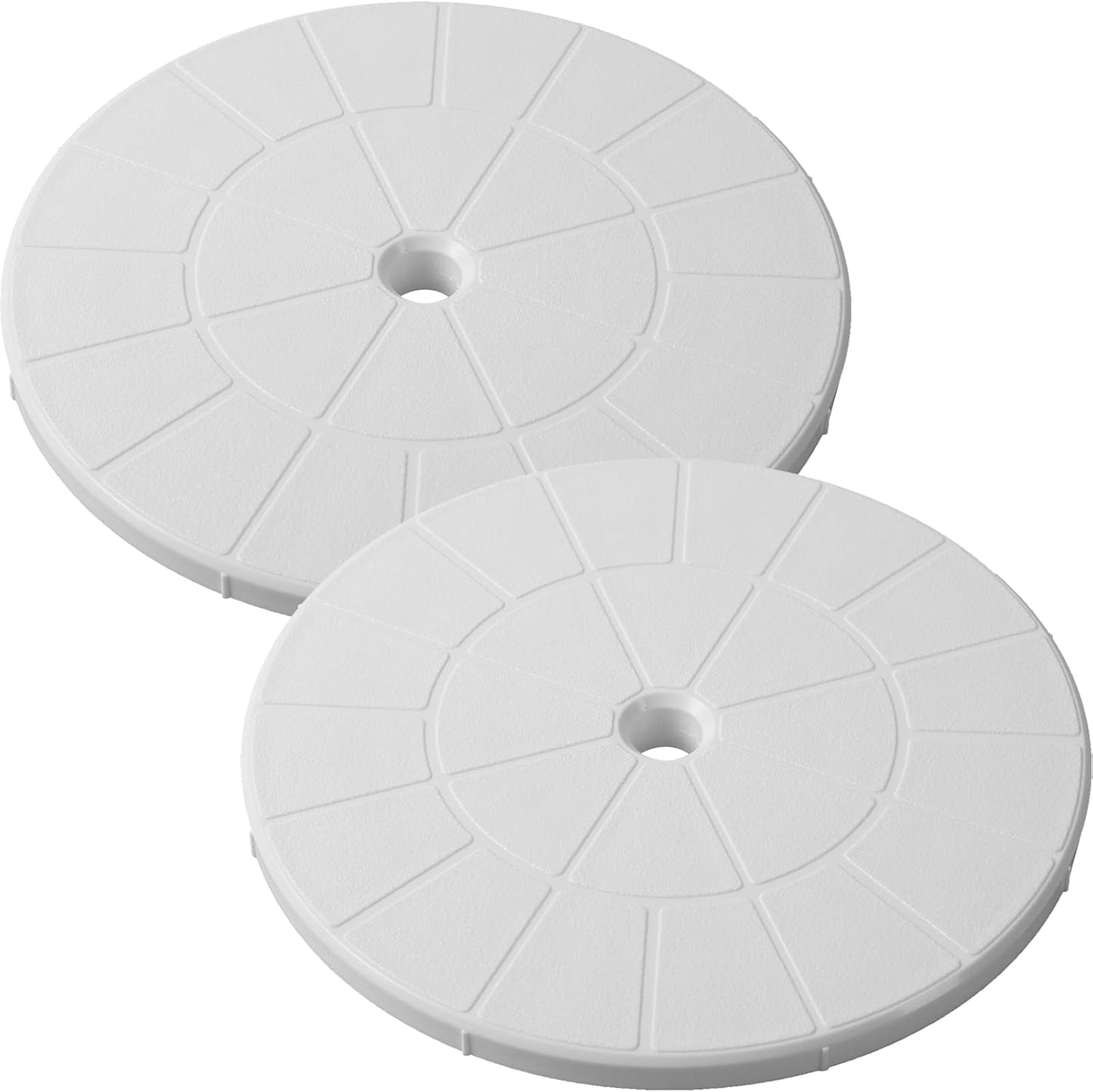 2 Pzas Tapa desnatador piscina 9pulg reemplazo 9 1/8pulg blanco