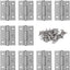 10 Bisagras Plegables Acero Inox 1.5pulg para Muebles Hogar