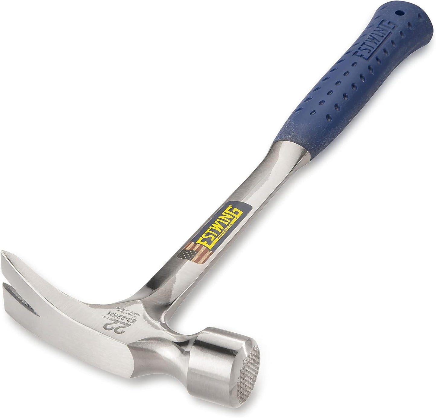 Martillo enmarcado 22oz garra recta cara fresada