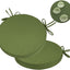 Set 2 cojines silla redonda 15" impermeables verde