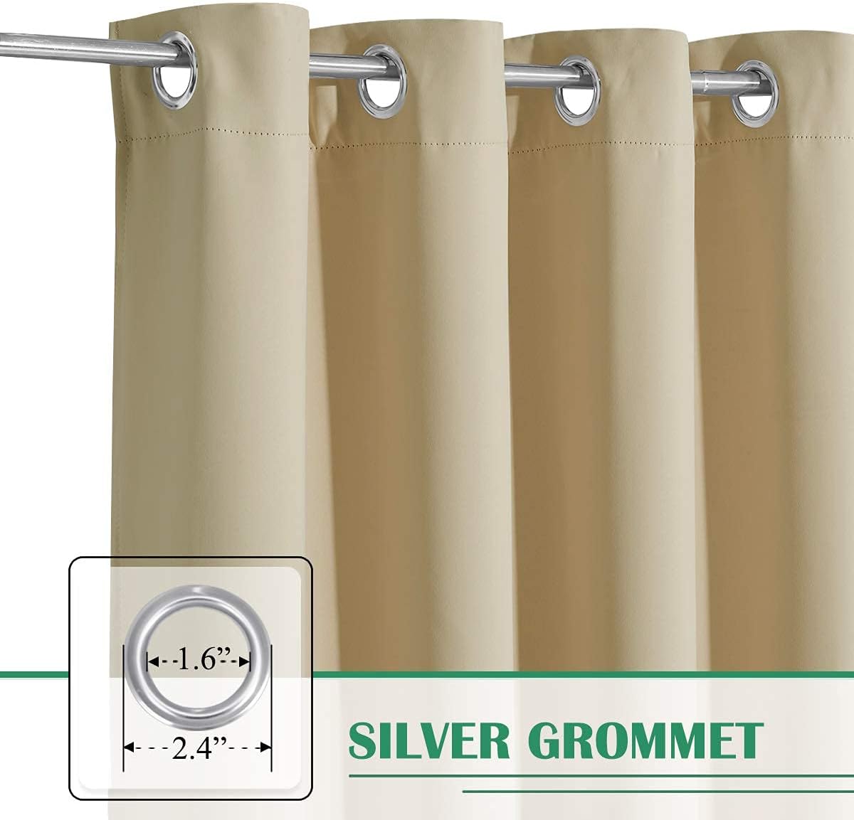 Cortinas impermeables opacas para patio exterior