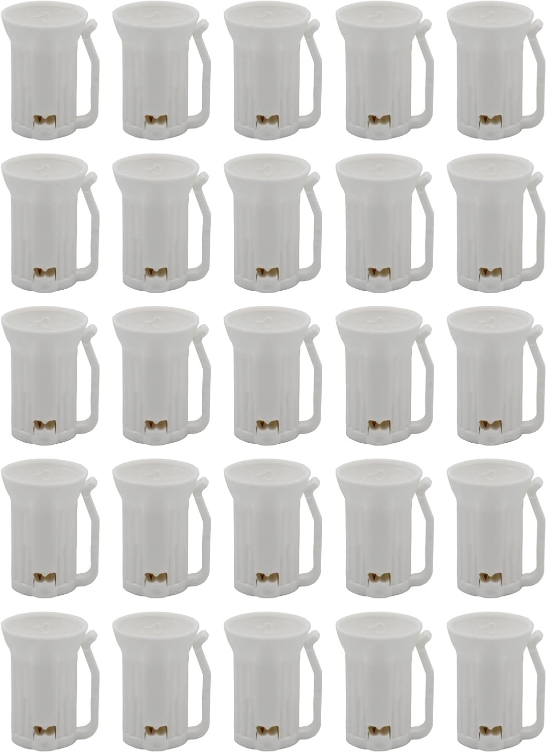 Enchufes C7 blancos para luces navidad comp 25 pzas