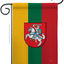 Bandera Lituania jardín decoración doble cara