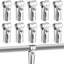 10 Abrazaderas Tubo en T 1pulg Acero Inox 201 para Vallas