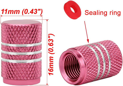 Tapas vástago válvula neumático aluminio 5X estilo rosa