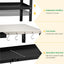 Mesa carrito parrilla 4 ruedas bloqueo mango negro acero