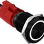 Interruptor botón pestillo 0.748pulg 110-220V LED