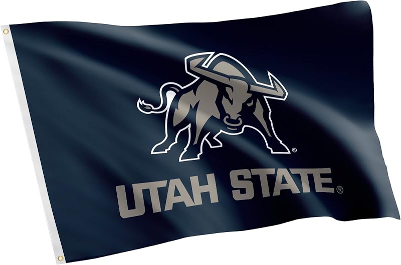 Bandera Aggies USU 3x5ft tela poliéster duradera