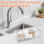 Dispensador Qtip cuadrado transparente con compartimentos