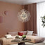 Lámpara colgante sputnik cristal con 12 luces cromo
