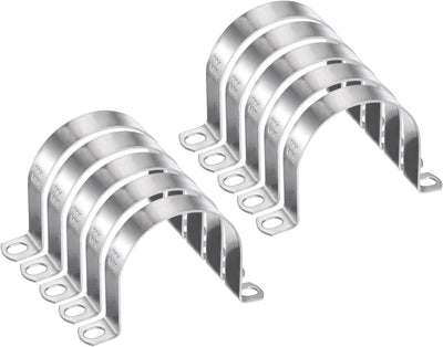 10 abrazaderas conducto 3pulg U M76 acero inox