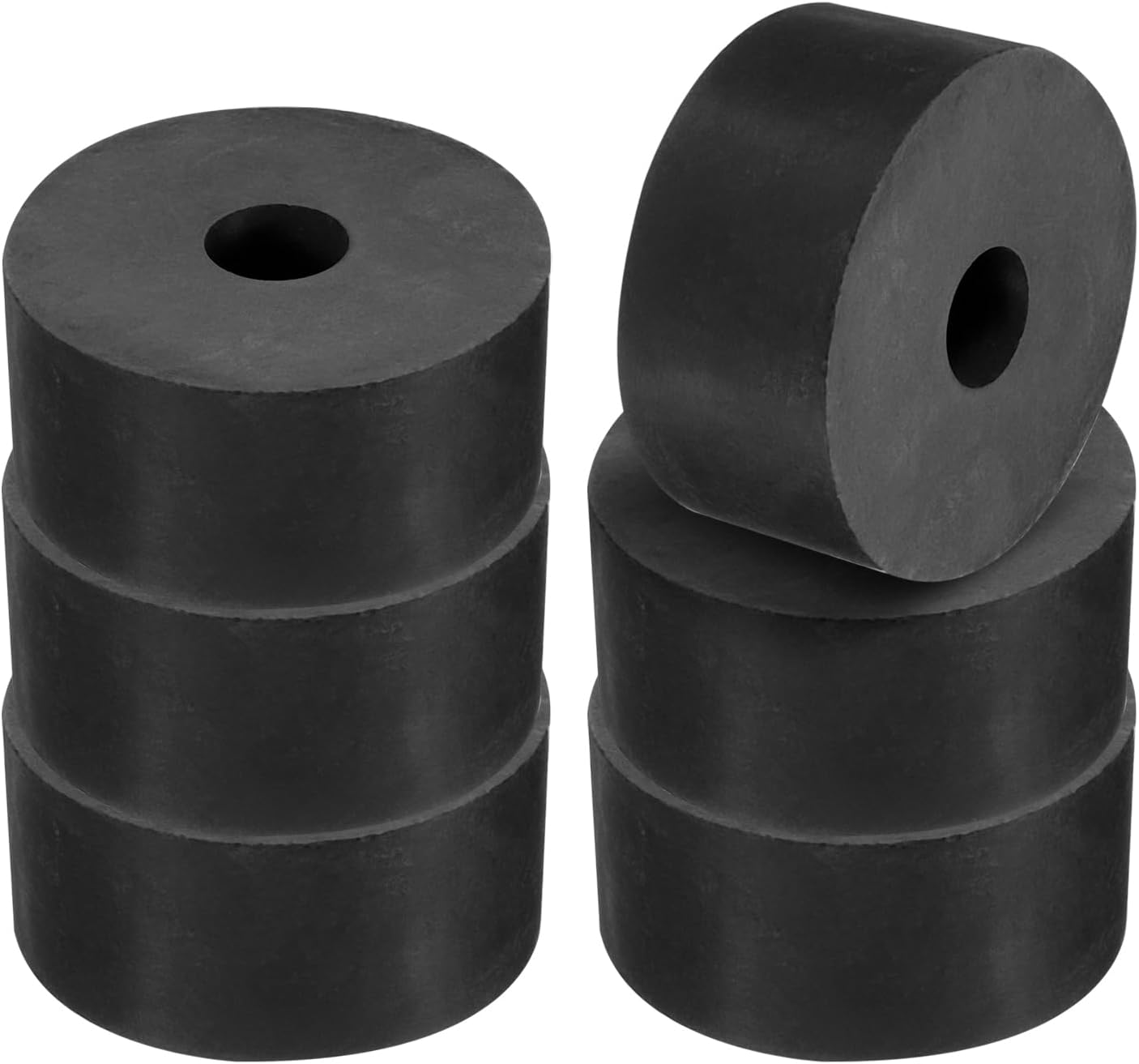 Espaciador goma neopreno 6 pzas 1.6pulg diam ext 0.39pulg diam int