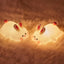Luz nocturna conejo silicona recargable led para niños