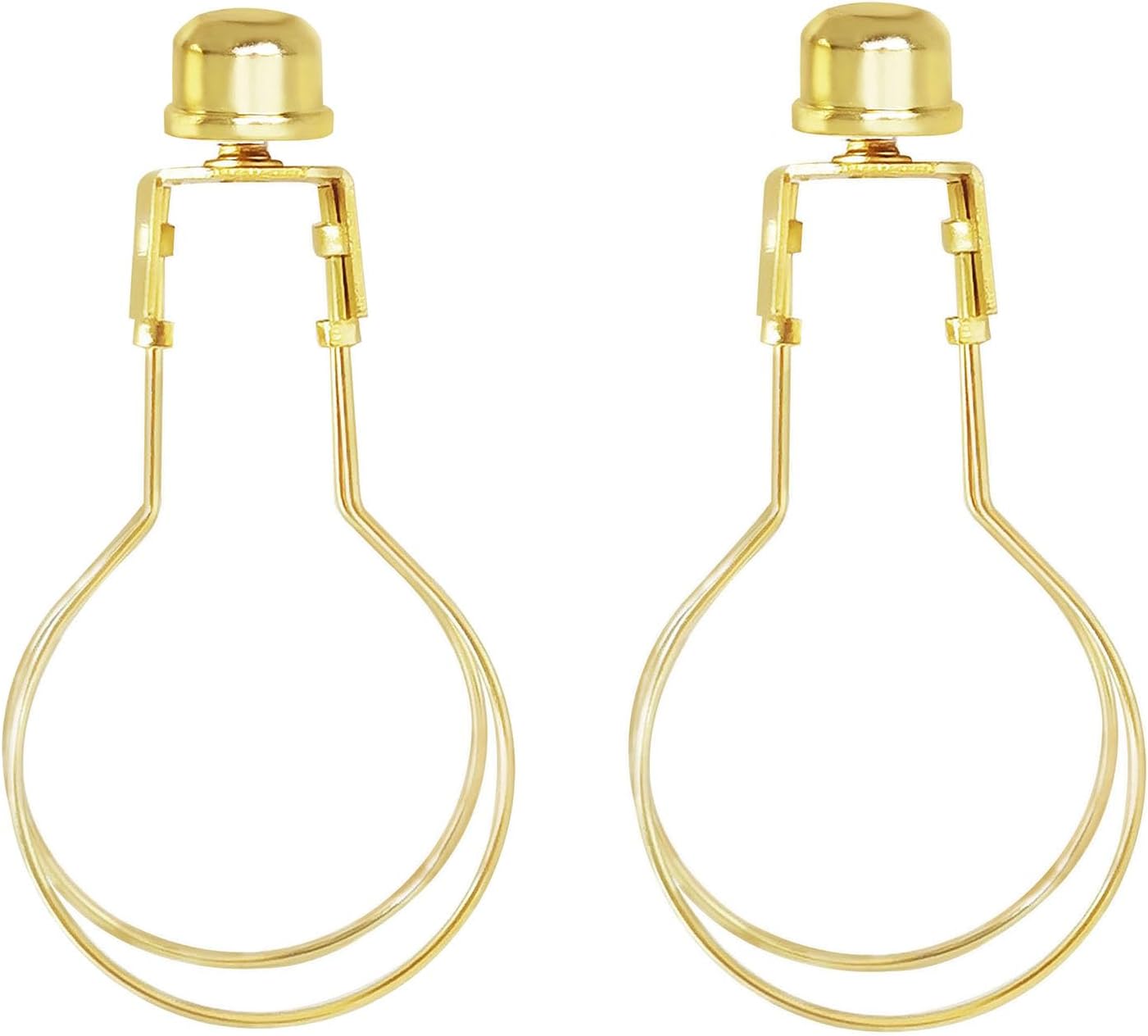 Adaptador clip lámpara con remates latón pack 2