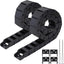 2 Cadena arrastre plástico negro 18x37mm 1m para CNC
