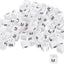 Marcador colgar ropa tamaño M 0.138" blanco set 100