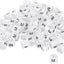 Marcador colgar ropa tamaño M 0.138" blanco set 100