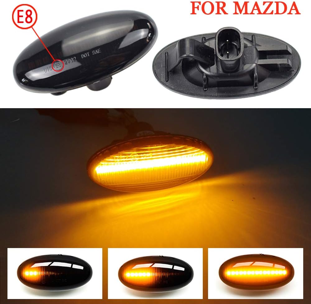 Luz intermitente LED dinámica para Mazda 2 3 5 6 BT-50