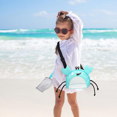4 Pzas Pala Malla Bolsa Playa Recoger Conchas Cangrejo