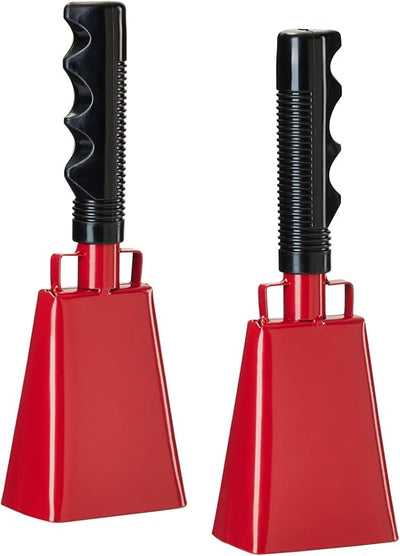 Cencerro deportivo rojo 9pulg set 2 con asa
