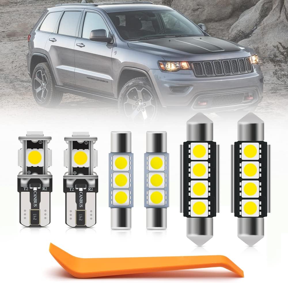 Kit 15 Bombillas LED Grand Cherokee WK 6000K Interior