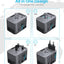 Adaptador viaje universal 6A 3 USB C 2 USB puertos