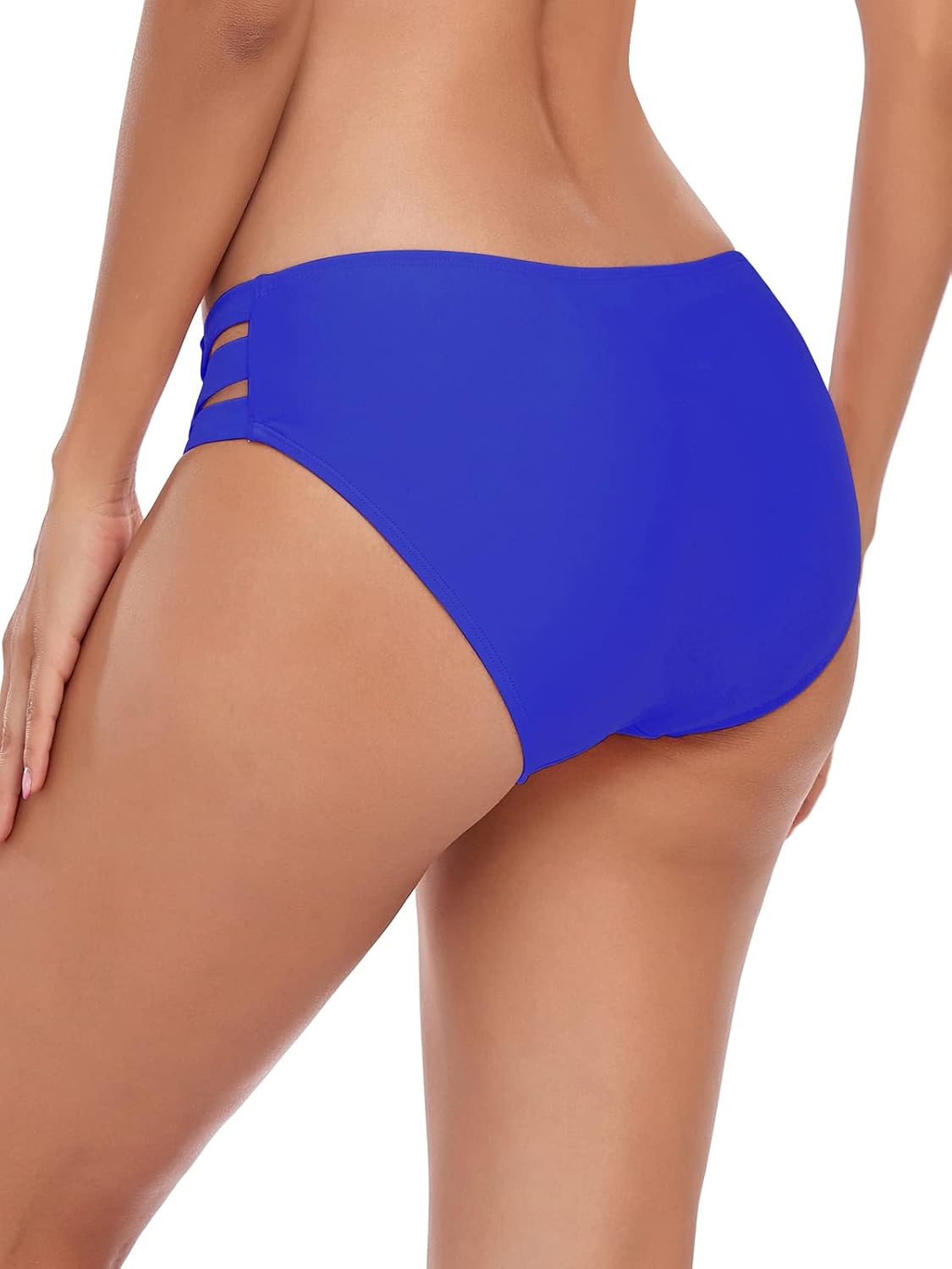 Braguitas natación cobertura completa mujer diseño lateral