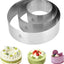 3 Moldes Pastel Acero Inox 4/6/8pulg