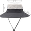 Sombrero playa mujer ala ancha UV plegable malla cola