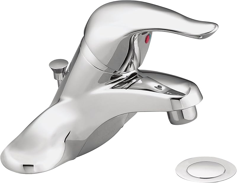 Grifo baño arco bajo una manija cromado