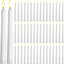 50 Pzas Velas LED Cónicas Parpadeantes 8.5pulg Decoración