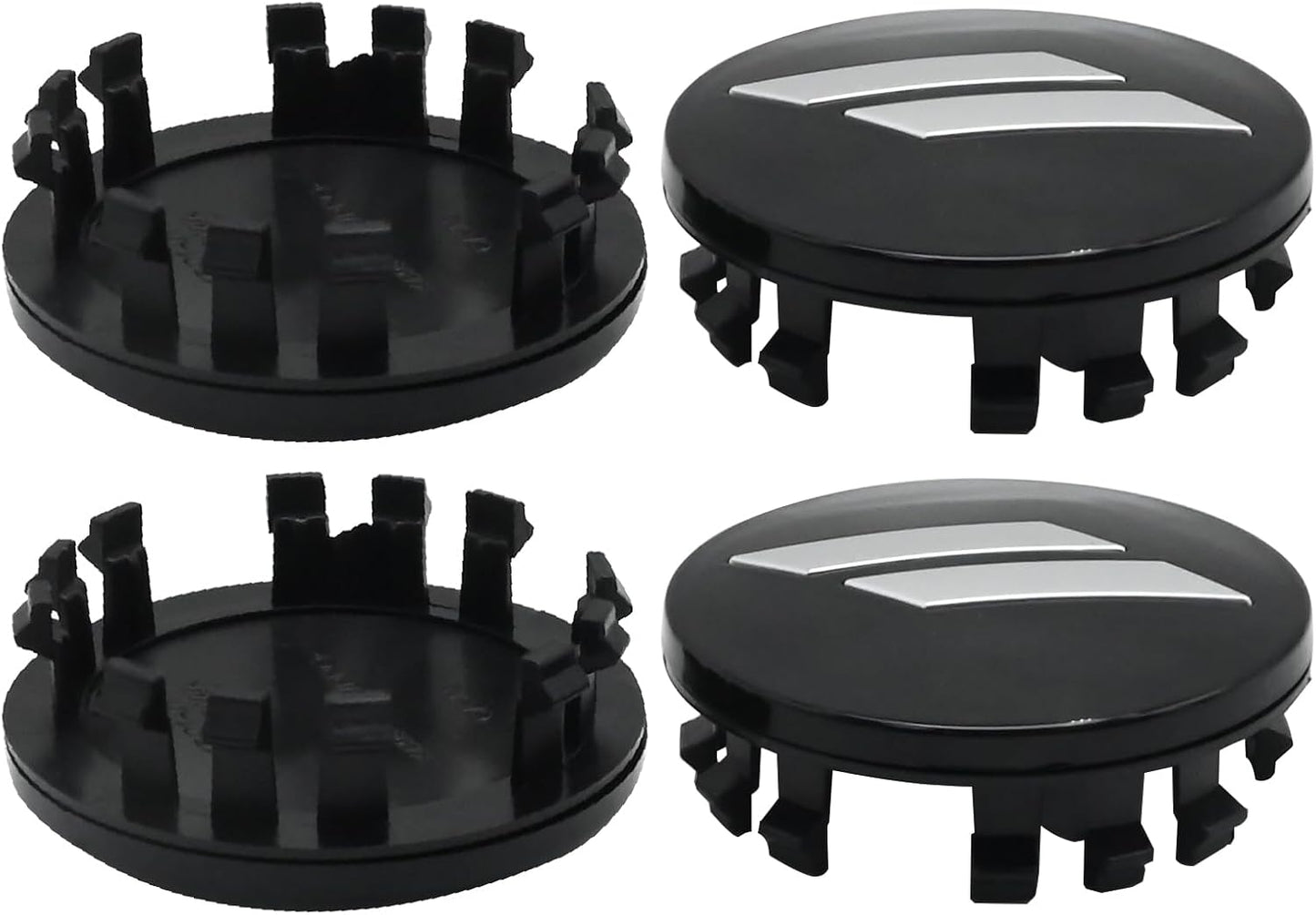 4 Pzas Tapas Rueda 63mm Dodge Challenger Negro