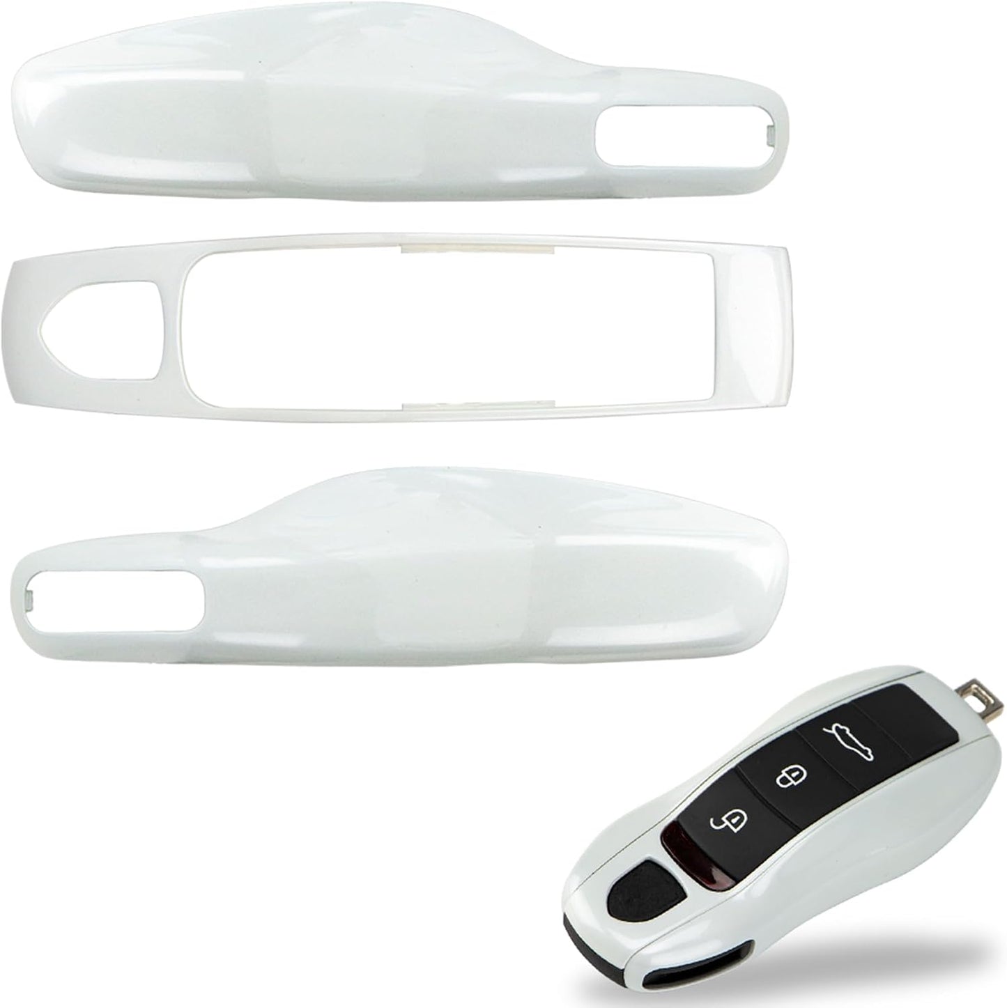 Funda llavero repuesto 3 pzas compat Porsche MK1 blanco