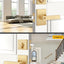 Perilla dorada cerradura puerta seguridad reversible