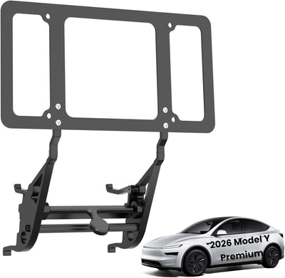 Soporte placa matrícula Tesla Model Y 2026 antirrobo