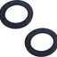 2 Espaciadores Altavoces ABS 4pulg Universal Negro para Auto Barco