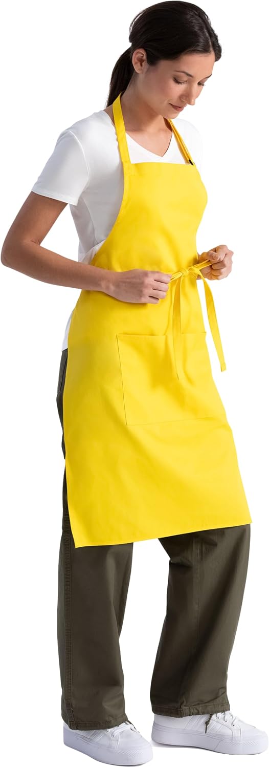 Delantal carnicero unisex limón talla única