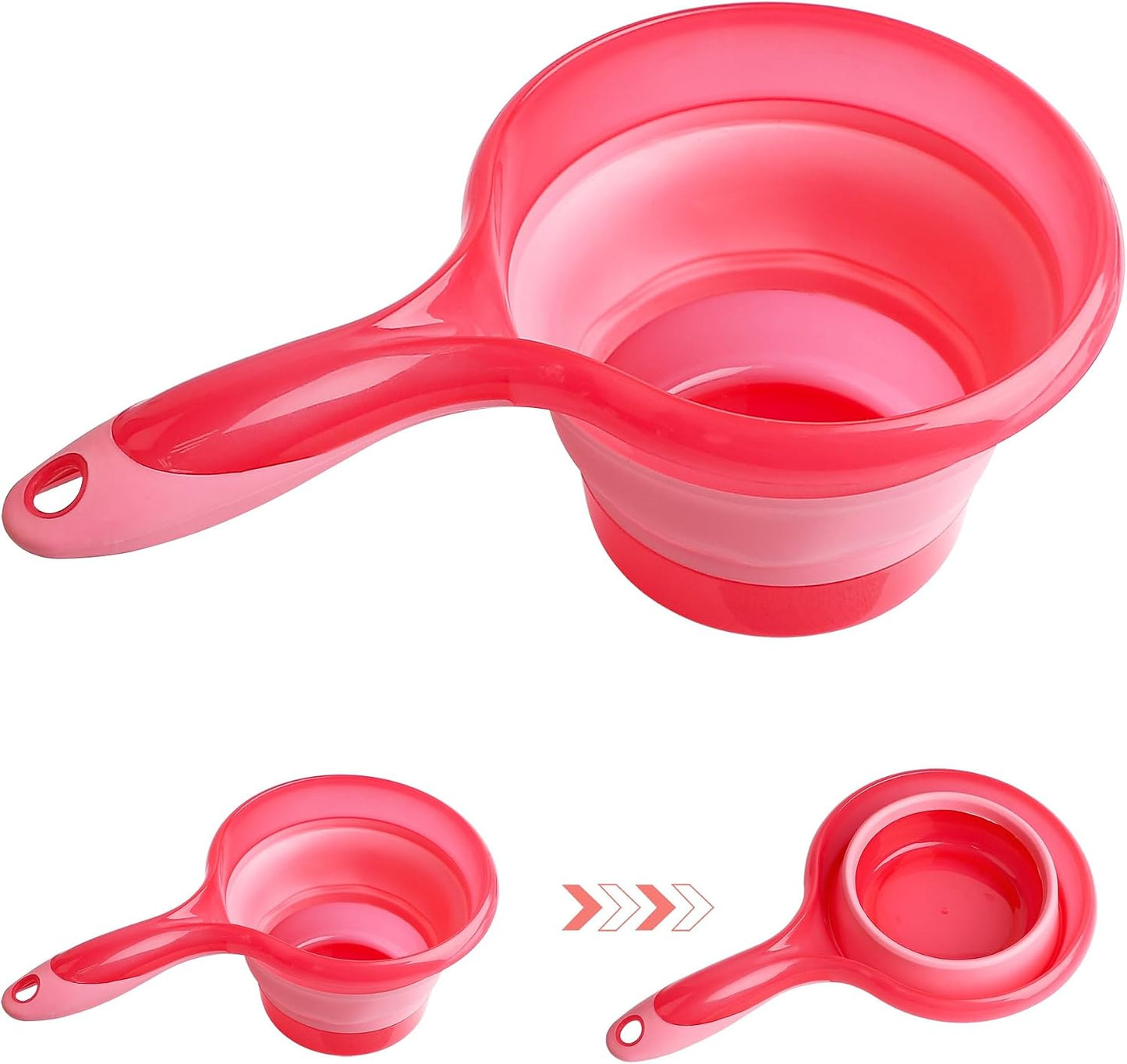 Cucharón plegable para cocina y baño
