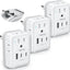 Adaptador viaje europeo con 4 salidas AC y 3 USB tipo C