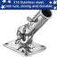 Soporte poste bandera acero inox 316 ajustable