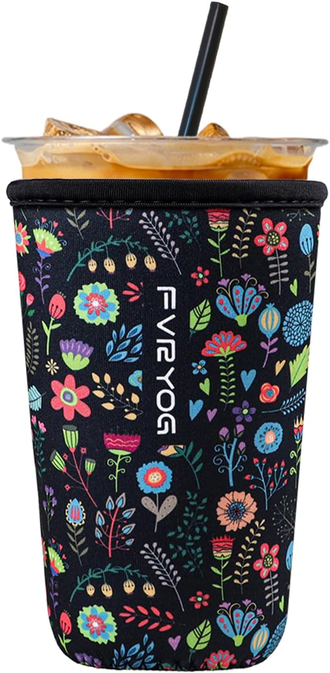 Fundas neopreno reutilizables para café helado y caliente