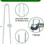 Grapas galvanizadas 6" pack 100 anclaje césped