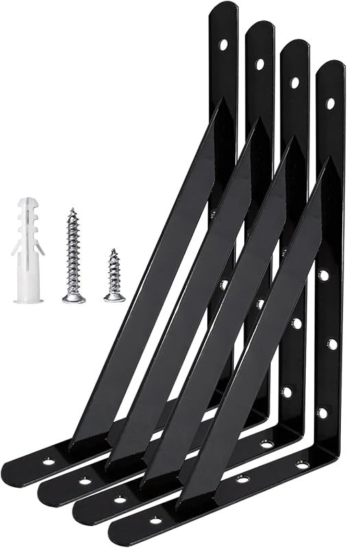 Soportes en L para estante 18x12" metal resistente