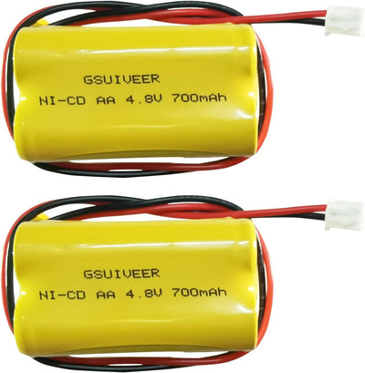 Batería Ni-Cd 4.8V 700mAh salida luz emergencia pack 2