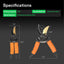 Tijeras podar bypass 8.5" SK5 mango grueso